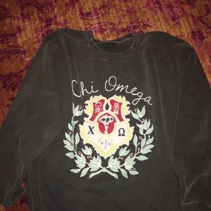Chi Omega Sweatshirt Comfort Colors